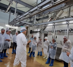 Visite de la directrice générale de la DGAL Maud Faipoux à l'abattoir de Ponte-Leccia