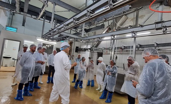 Visite de la directrice générale de la DGAL Maud Faipoux à l'abattoir de Ponte-Leccia